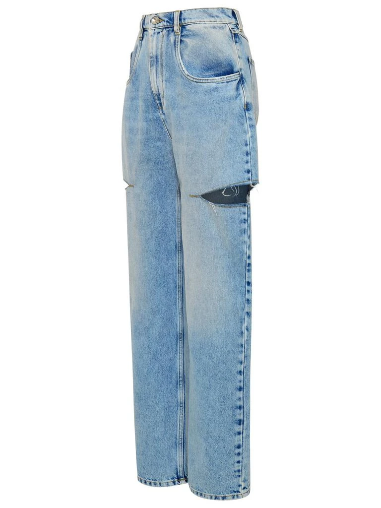 MAISON MARGIELA Maison Margiela Mid-Rise Cut-Out Detailed Jeans 3