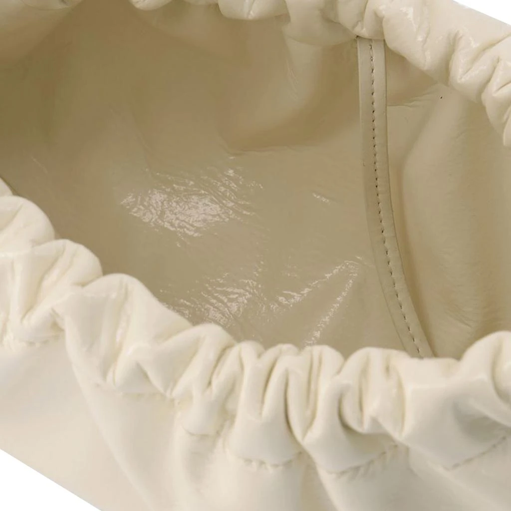 Nanushka Valerie Bag in Cream Patent Vegan Leather 4