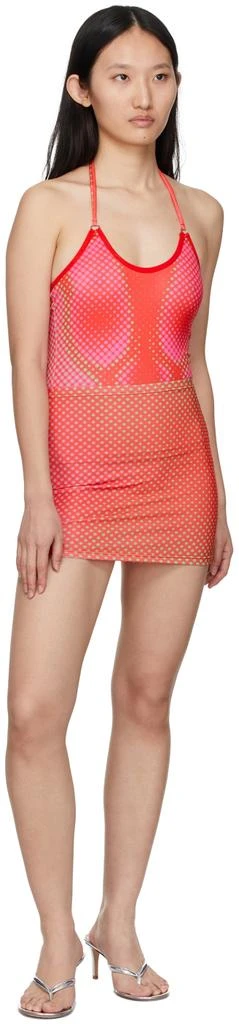 Sinead Gorey SSENSE Exclusive Red Digital Print Curve Enhancing Skirt 4