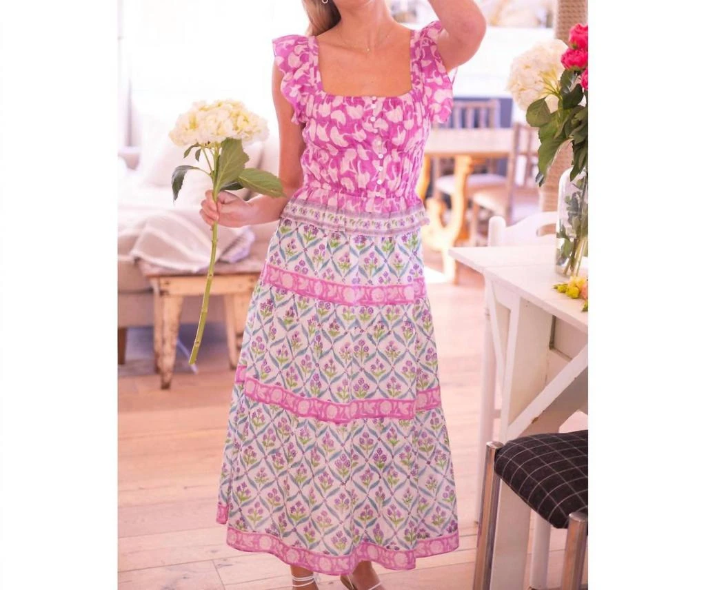 cap sleeve wrap midi dress Women's Short-Sleeve Bodycon Midi Dress with Wrap Skirt