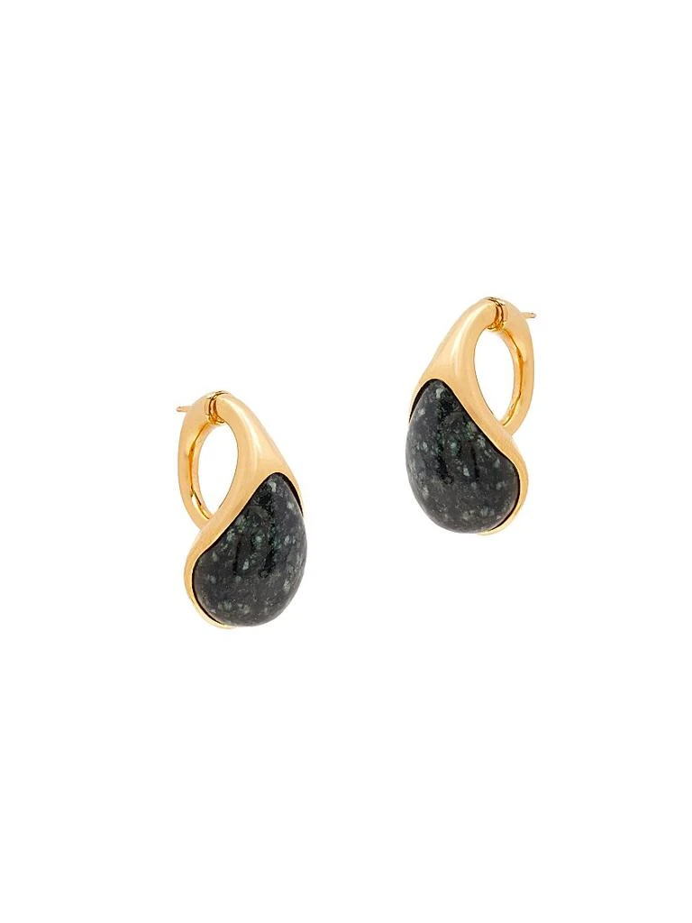 Bottega Veneta 18K-Gold-Plated 
Marble Drop Earrings