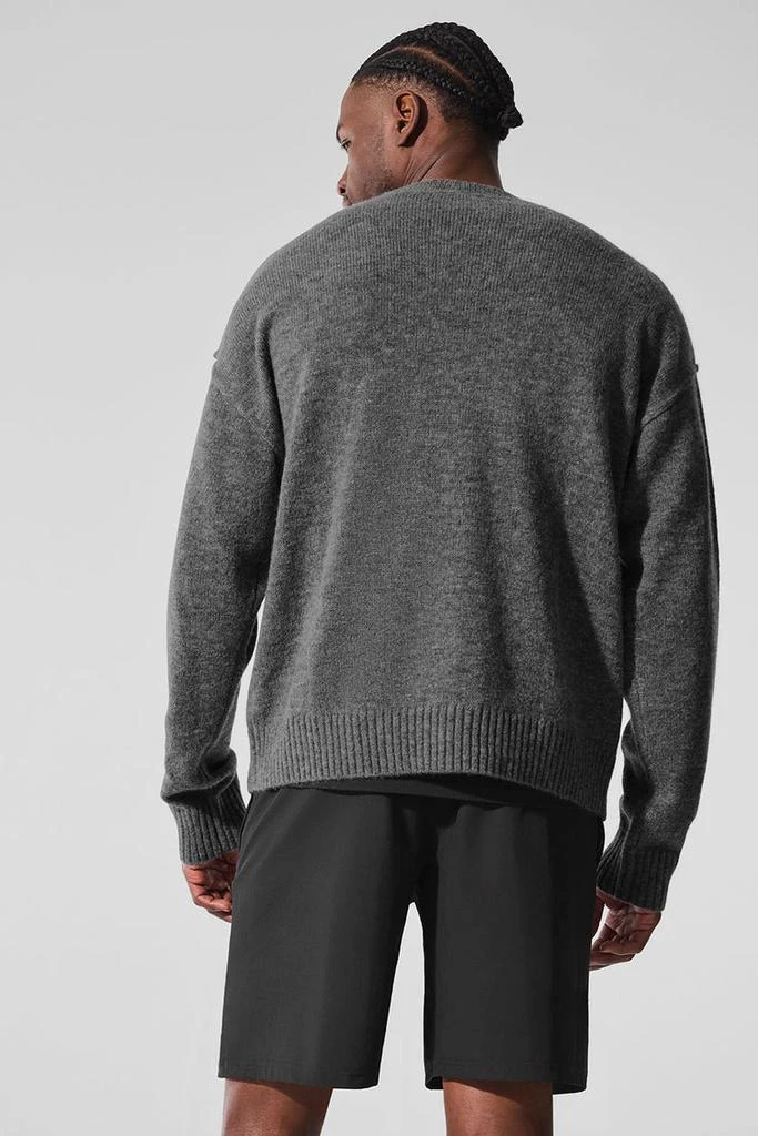 Alo New Class Cashmere Crewneck Sweater - Bone Heather 3