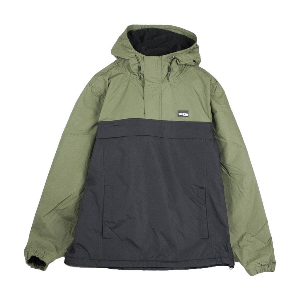 Iriedaily Insulaner Breaker Men's Pull-On Jacket Black Olive