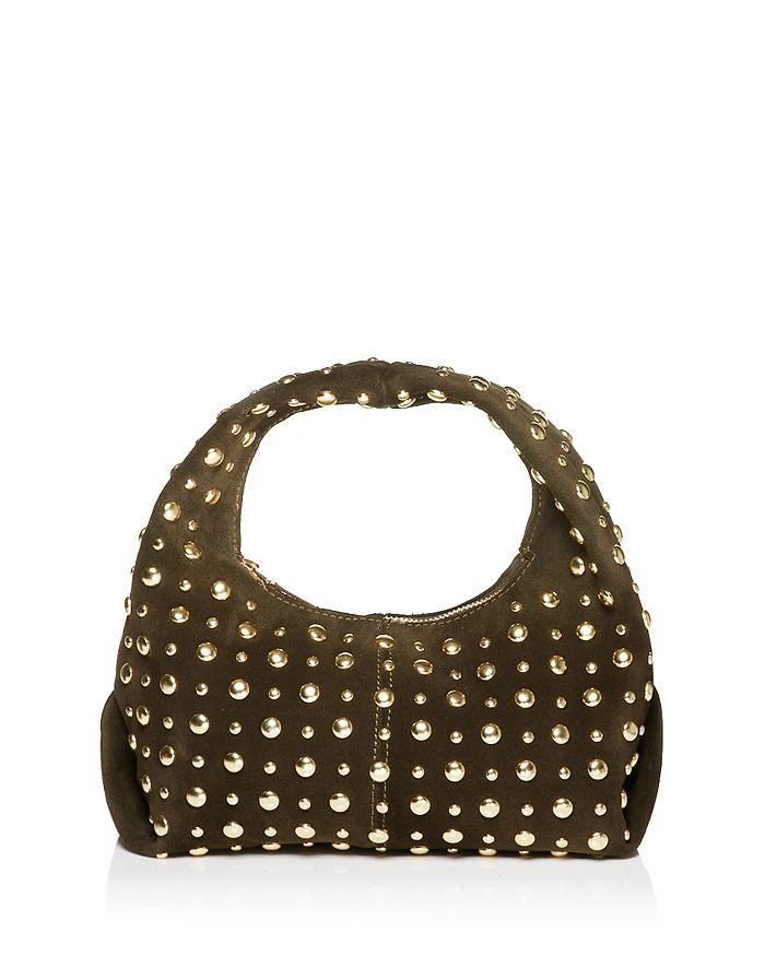 AQUA Small Studded Hobo Bag - Exclusive 1