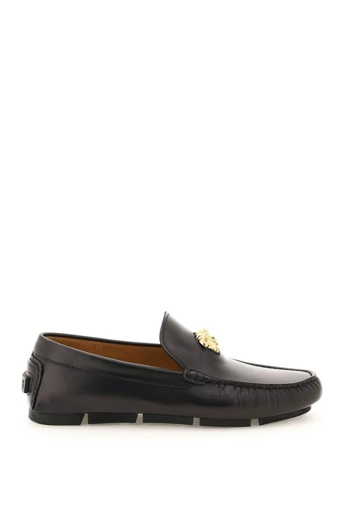 Versace la medusa leather loafers 1