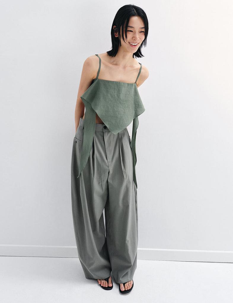 Pixie Market Olive Scarf Top -PREORDER