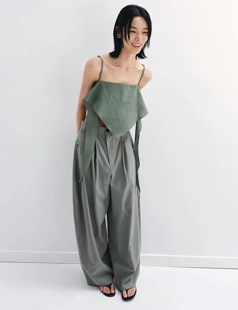Pixie Market Olive Scarf Top -PREORDER 1