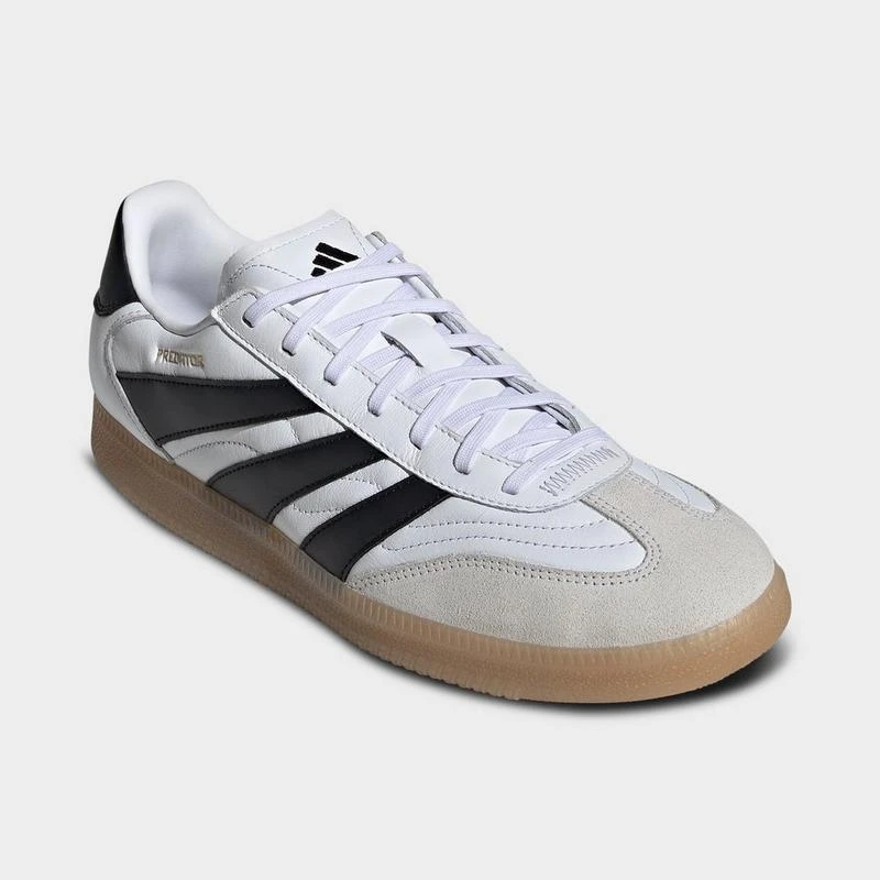 Men's adidas Predator Freestyle Indoor Soccer Shoes  ID3832-100/White/Black/Gold Metallic