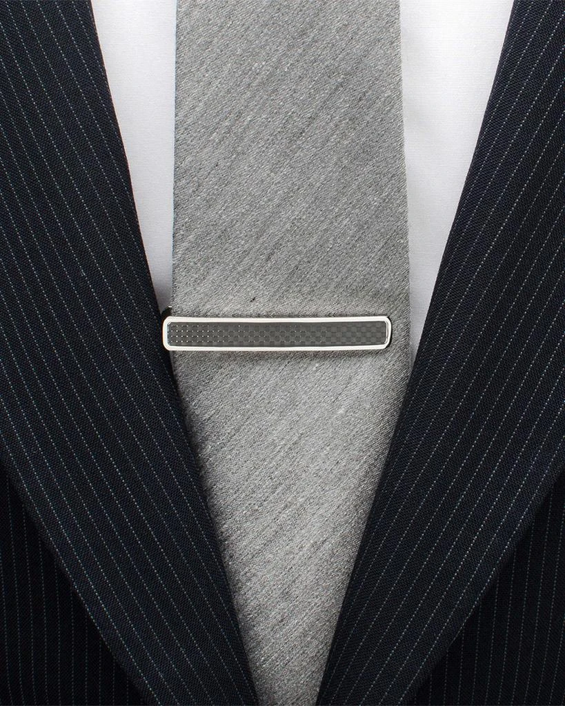 Cufflinks Inc. Men's Black Carbon Fiber Stainless Steel Tie Clip 2