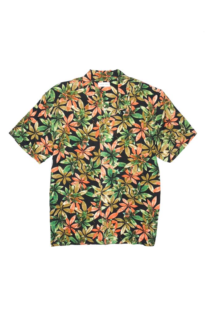 Raga Floral Short Sleeve Button-Up Shirt
