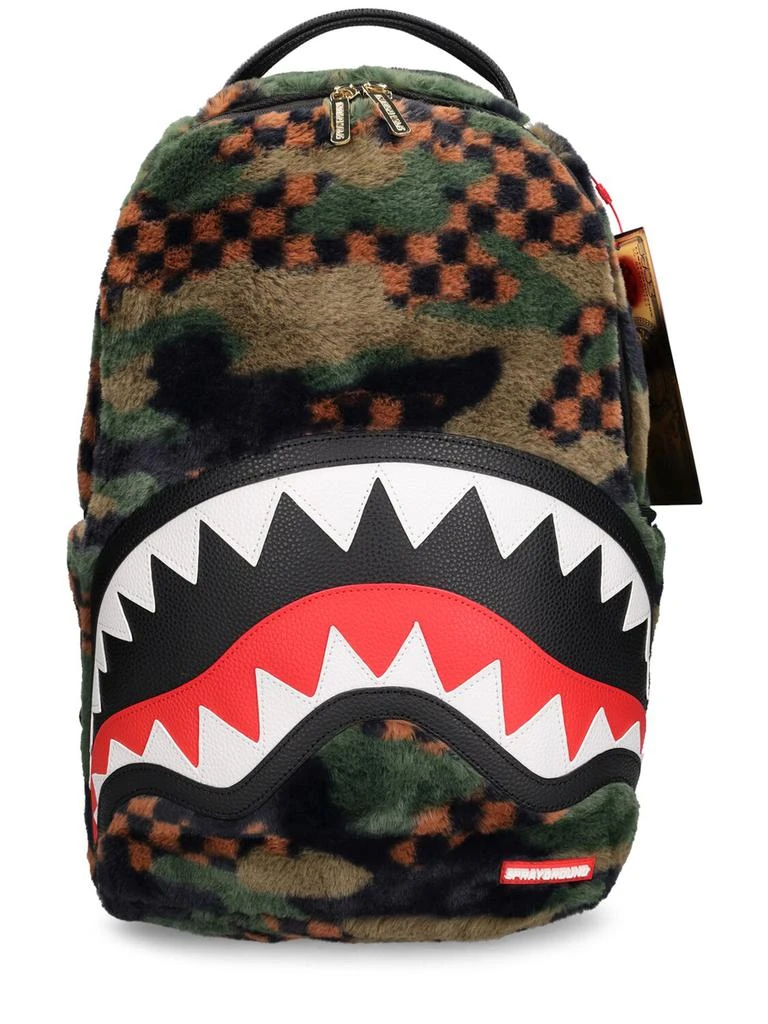 SPRAYGROUND Printed Faux Fur Backpack