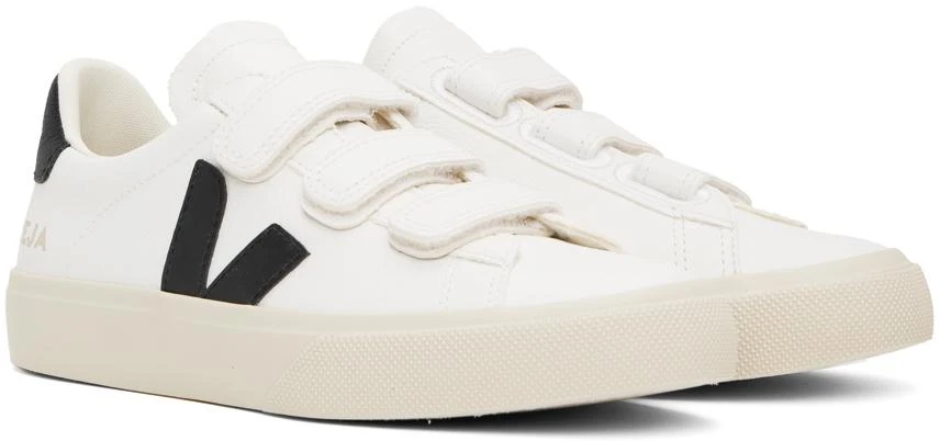 Veja White & Black Recife ChromeFree Leather Sneakers 4