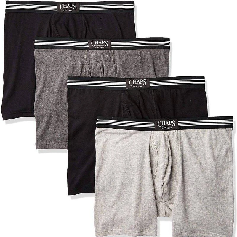 CHAPS Men's Underwear Boxer Brief In Black/Grey/Andover Heather/Black 1