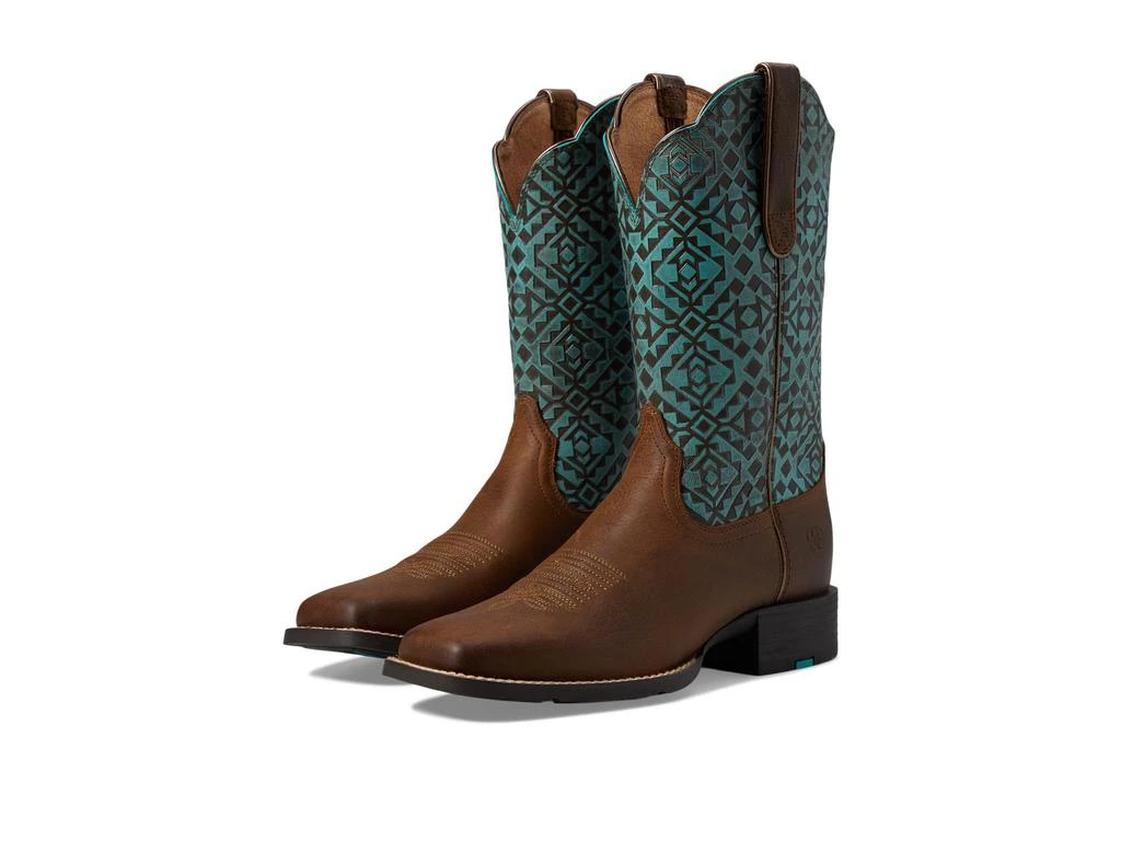 Ariat Round Up Wide Square Toe Western Boots 1