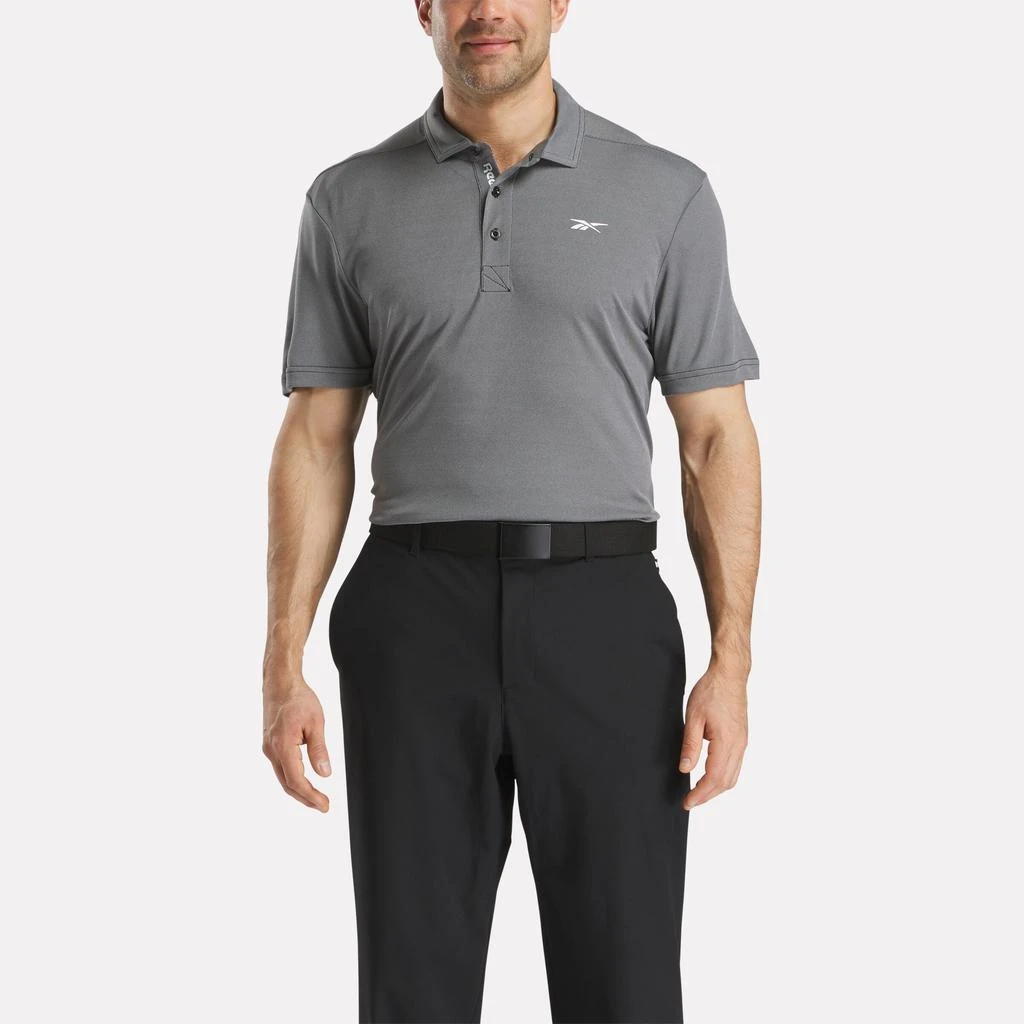 Reebok Men
s Short Sleeve Oxford Knit Pique Polo Shirt 1