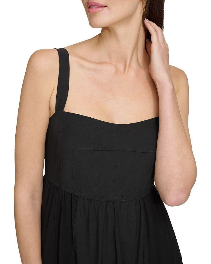 DKNY Mixed Media Midi Dress 2