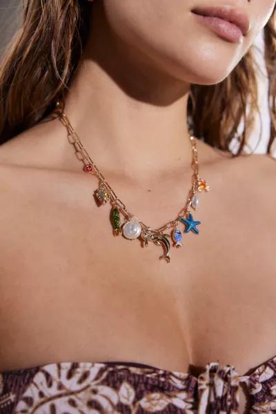 Urban Outfitters Ortley Beach Charm Necklace