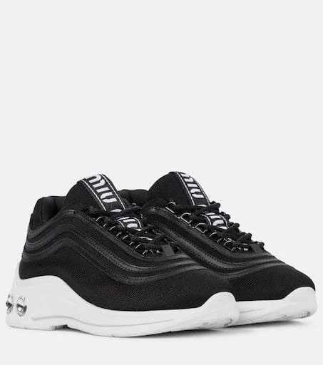 Miu Miu Crystal-embellished sneakers 1