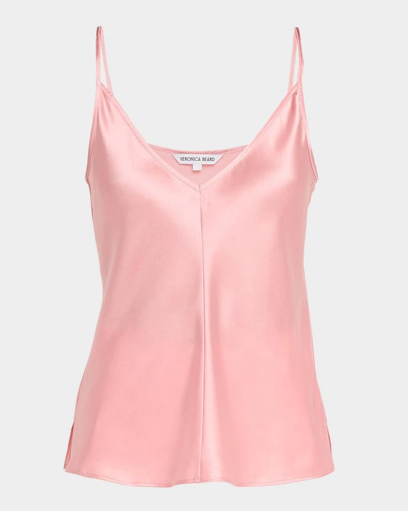 VERONICA BEARD Toby V-Neck Satin Top