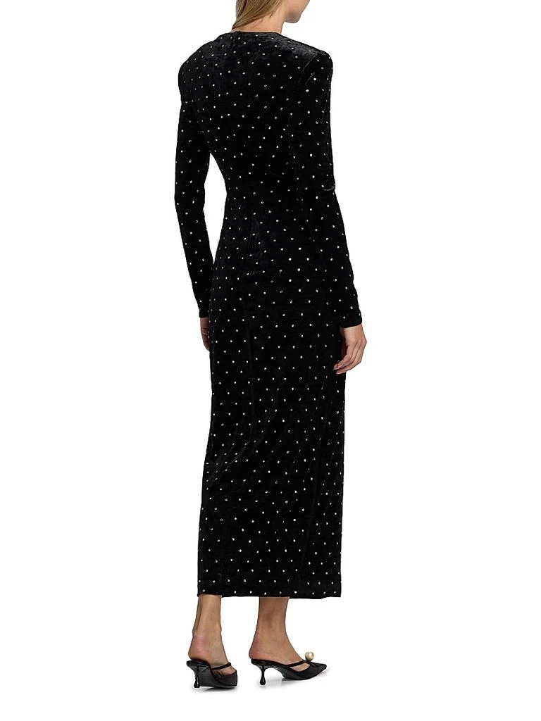 red dress with one long sleeve Asymmetric Long Sleeve Lounge Maxi Dress – Imprecca