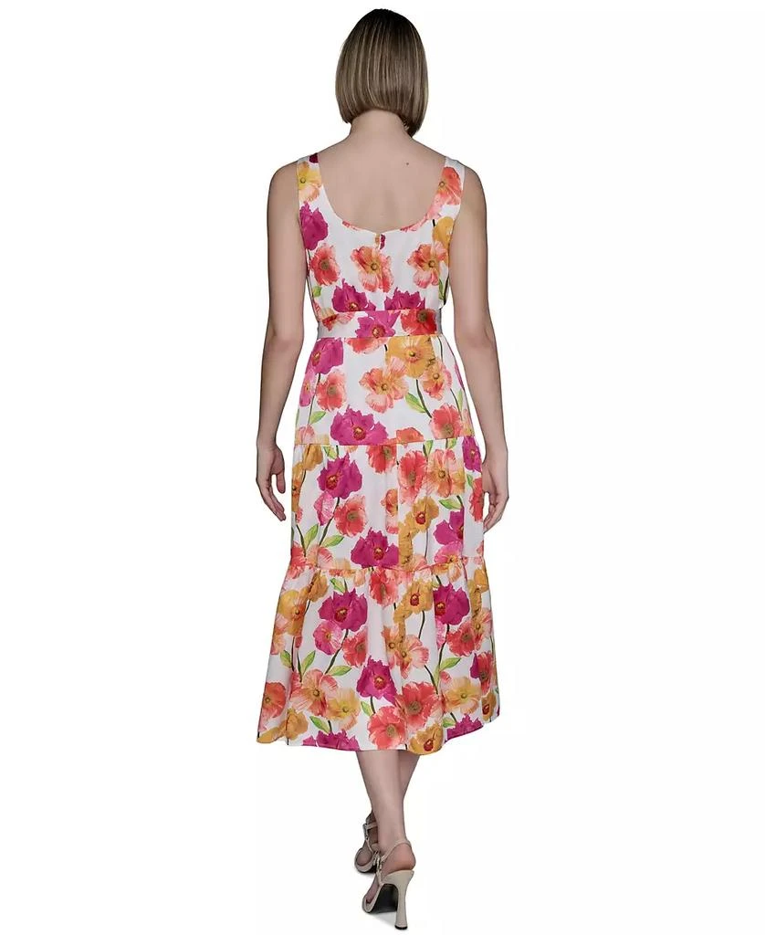 Karl Lagerfeld Paris Women's Floral-Print A-Line Dress 5
