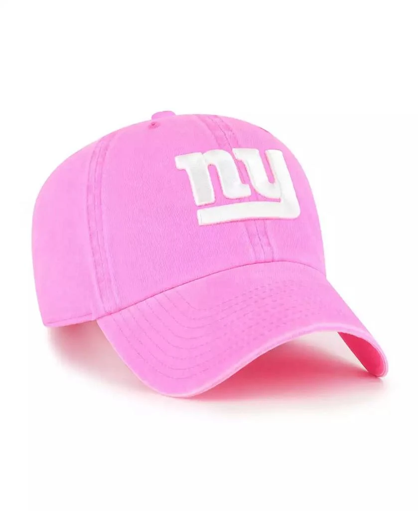 47 Brand Women's Pink New York Giants Bright Side Clean Up Adjustable Hat 2