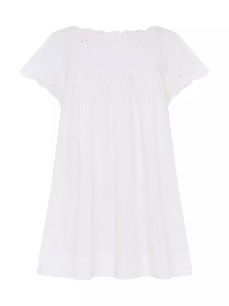 Peony Memoir Embroidered Minidress