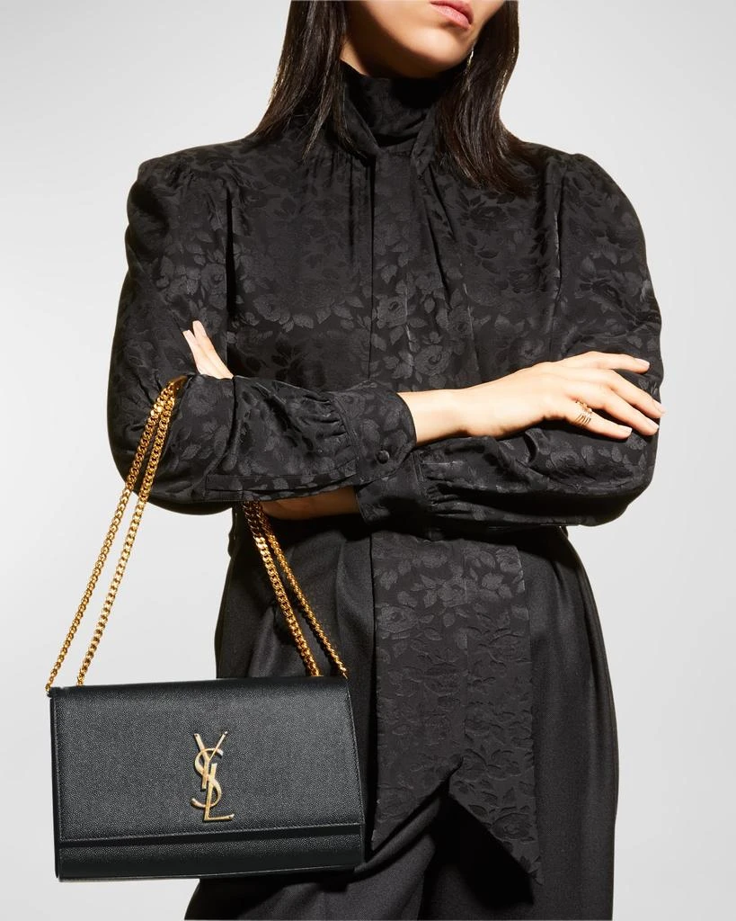 Yves Saint Laurent Kate Medium YSL Crossbody Bag in Grained Leather 4