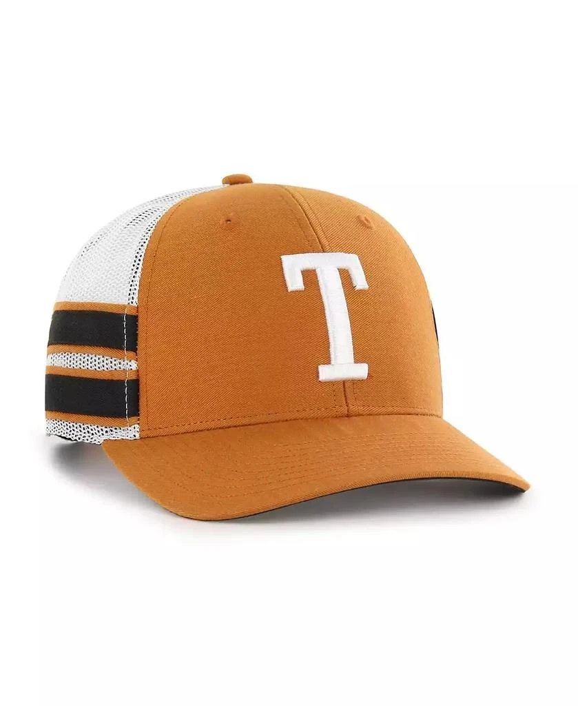 47 Brand Men's Texas Orange Texas Longhorns Straight Eight Adjustable Trucker Hat 2