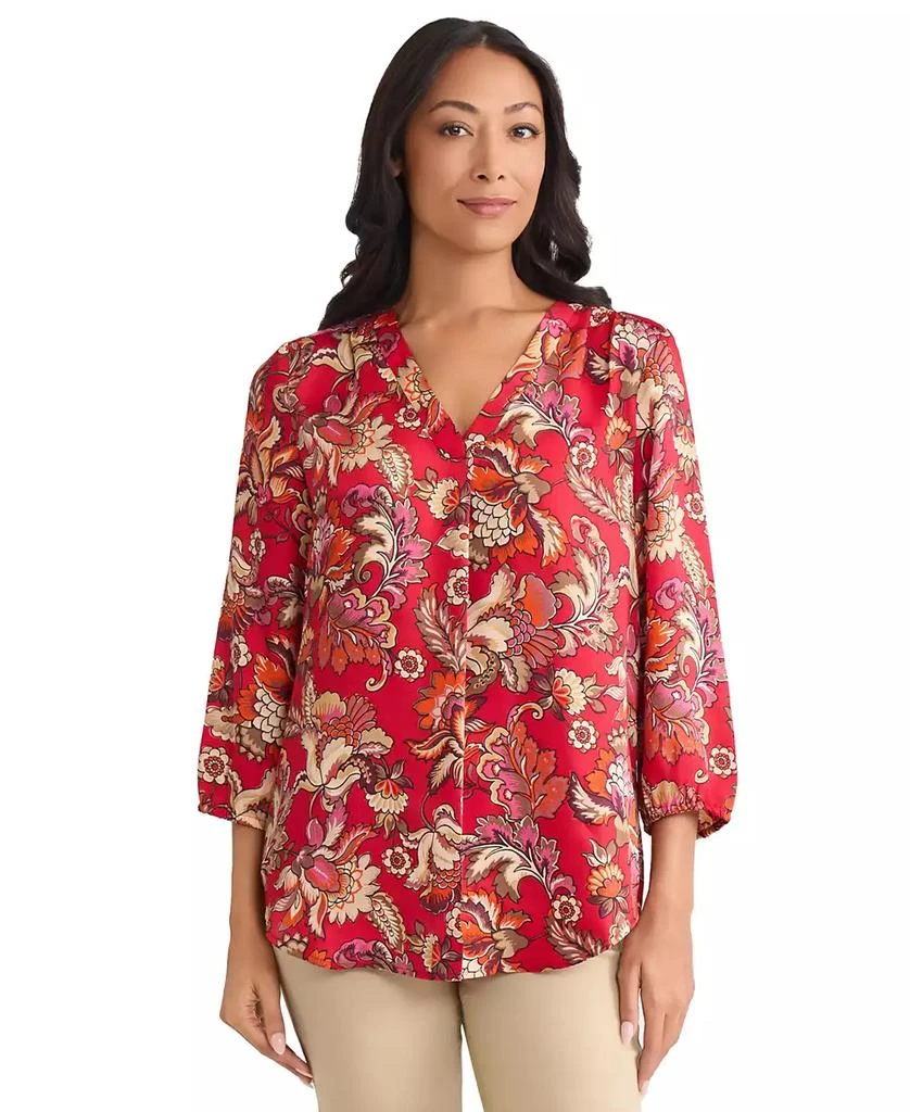 JONES NEW YORK Women
s V-Neck Tunic Top