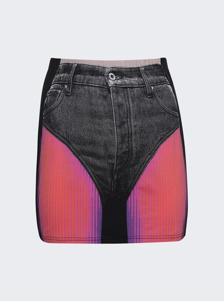 Y/Project X Jean Paul Gaultier Trompe-l'oeil Janty Mini Skirt 1