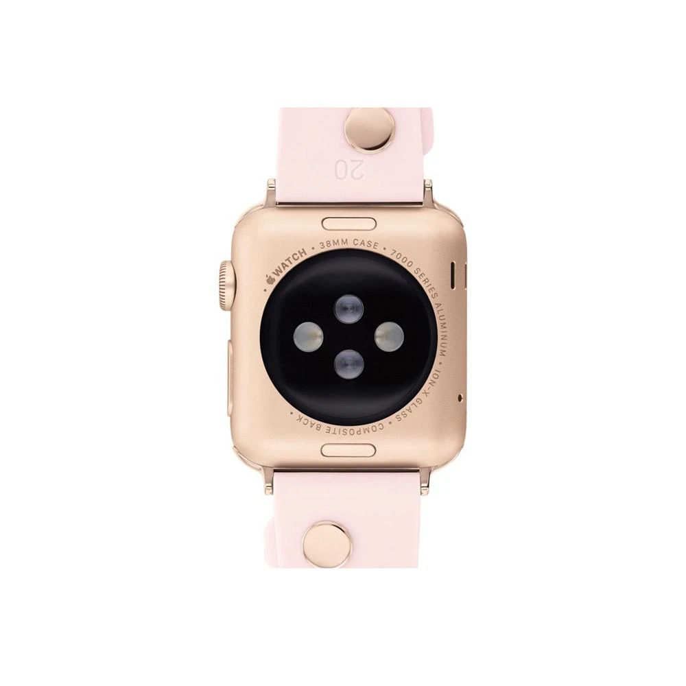 COACH Women's Tea Rose Blush Rubber 38/40/41mm Apple Watch Band 6