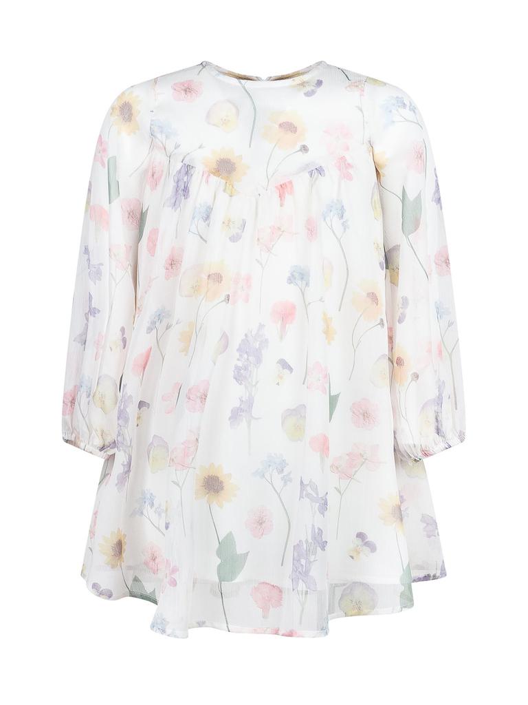 ★Stella McCartney★コットンレースドレス/（Pink/White） Stella McCartney Kids - White Broderie Anglaise Dress