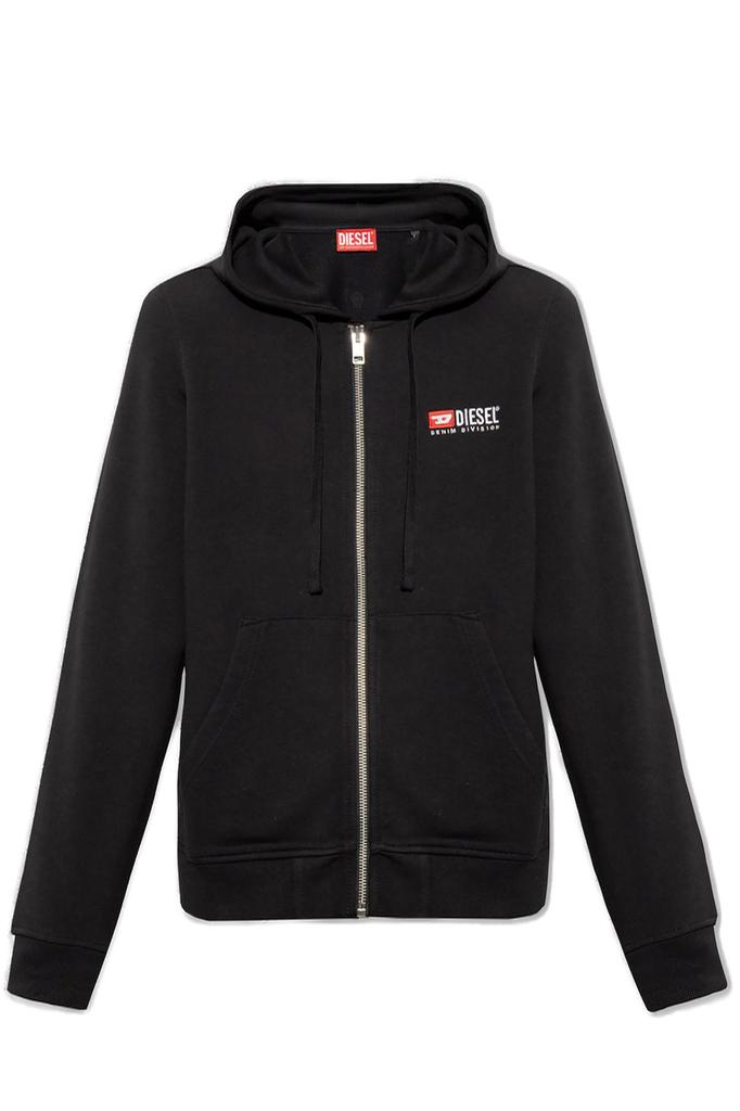 Diesel Diesel S-Boxt-N5 Distressed Flocked Logo Sweatshirt