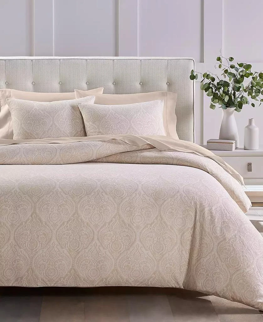 Charter Club Ogee Floral 3-Pc. Duvet Cover Set, King, Exclusively at Macy’s 1