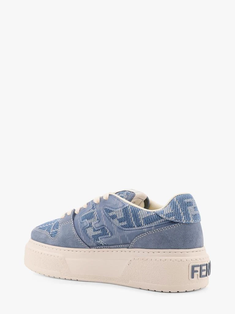 Fendi Match canvas and suede low-top sneakers 3