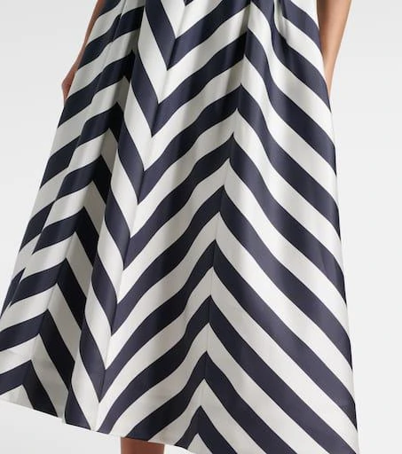 REBECCA VALLANCE Ariadne striped midi dress 5