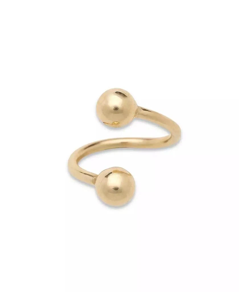 Curata Jewelry Solid 14k 16G 4mm Ball Twisted Barbell Spiral Daith Helix Tragus Cartilage Piercing