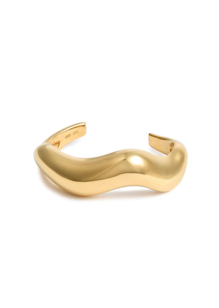 AGMES Astrid large gold vermeil cuff