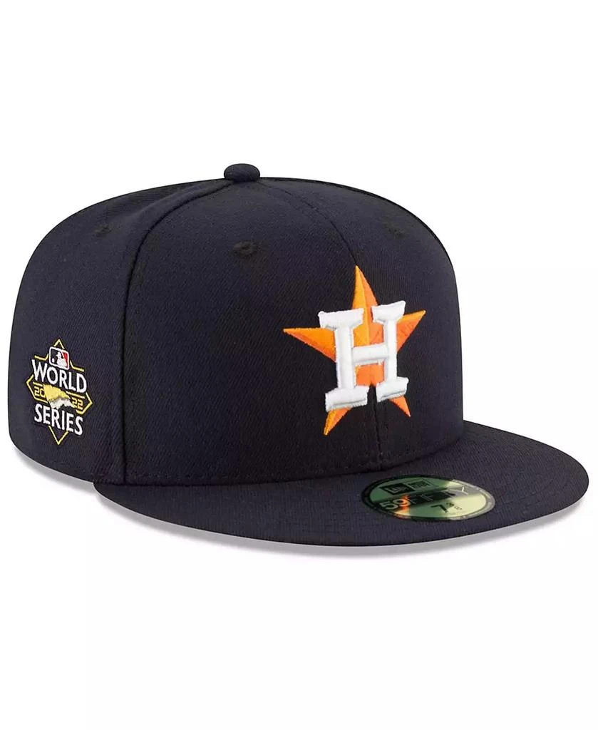 New Era Men's Navy Houston Astros 2022 World Series Side Patch 59FIFTY Fitted Hat 1