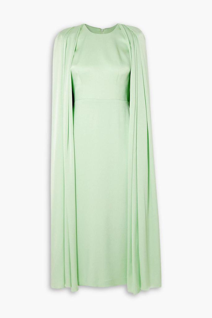 Alex Perry Beckett cape-effect satin-crepe midi dress