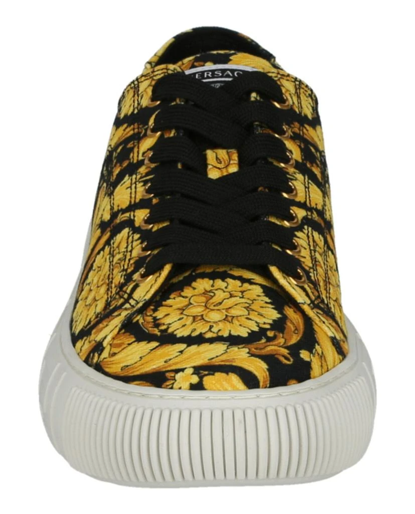 Versace La Greca Barocco Canvas Sneakers 4