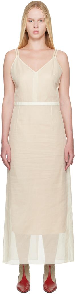 ワンピース CARVEN SILK LONG DRESS Carven Silk Long Dress - Orange Dresses, Clothing - CAV46182
