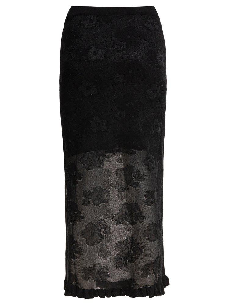CECILIE BAHNSEN Cecilie Bahnsen Floral Knit Skirt