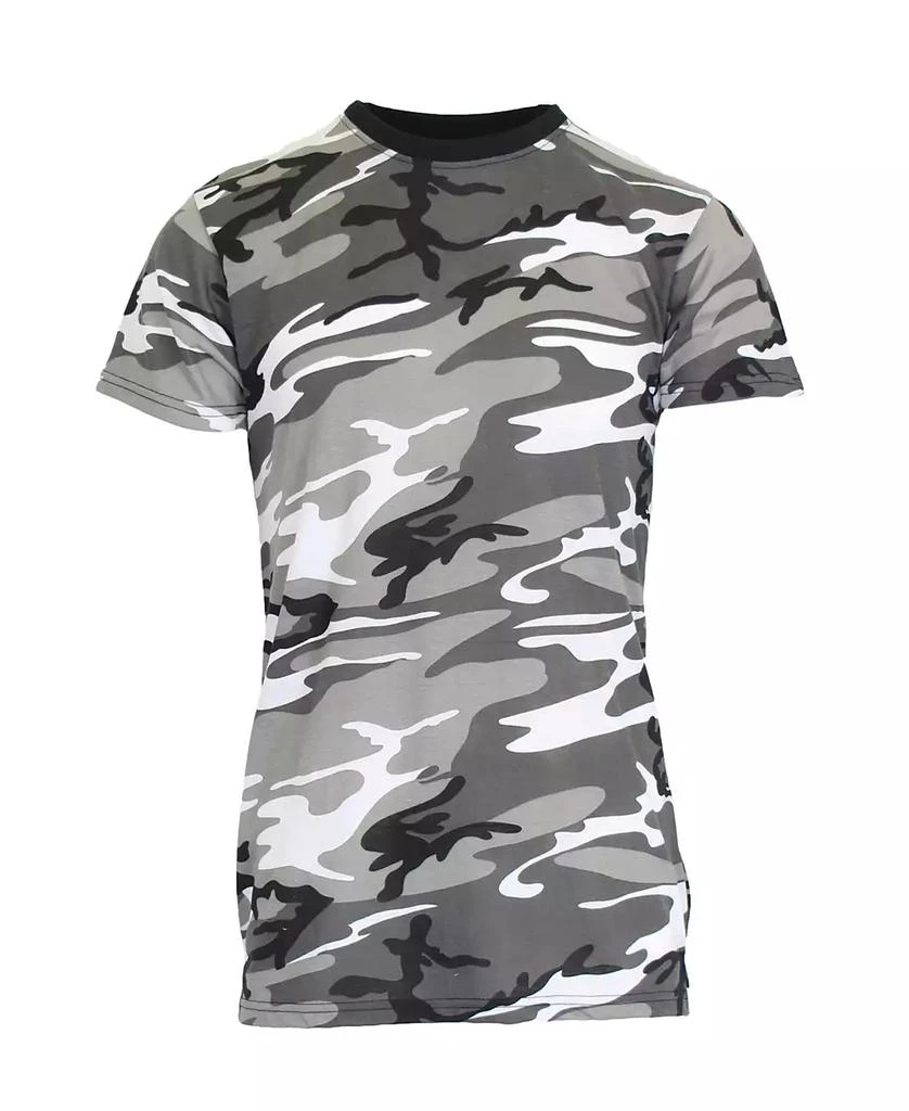 Galaxy By Harvic Men's Camo Printed Short Sleeve Crew Neck T-shirt 1