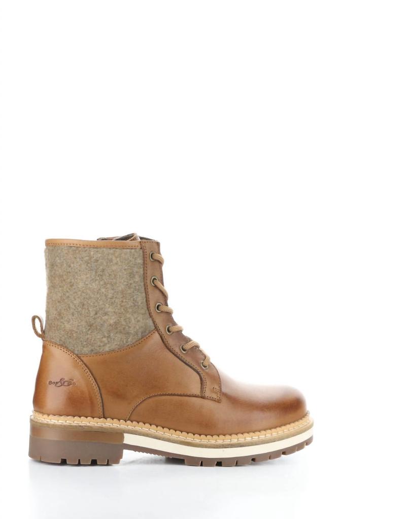 BOS & CO Women's Astra Round Toe Boots In Rich Tan/catanho