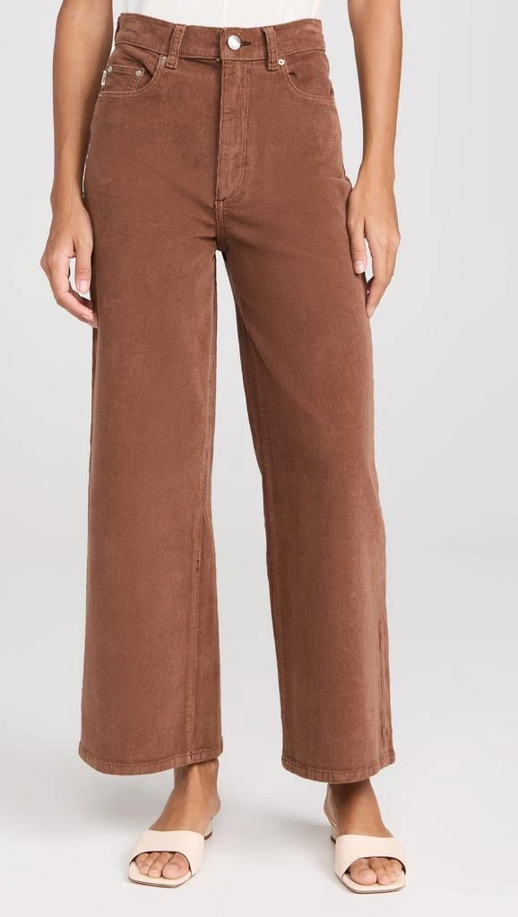 DL1961 Hepburn Wide Leg High Rise Corduroy Jeans 1