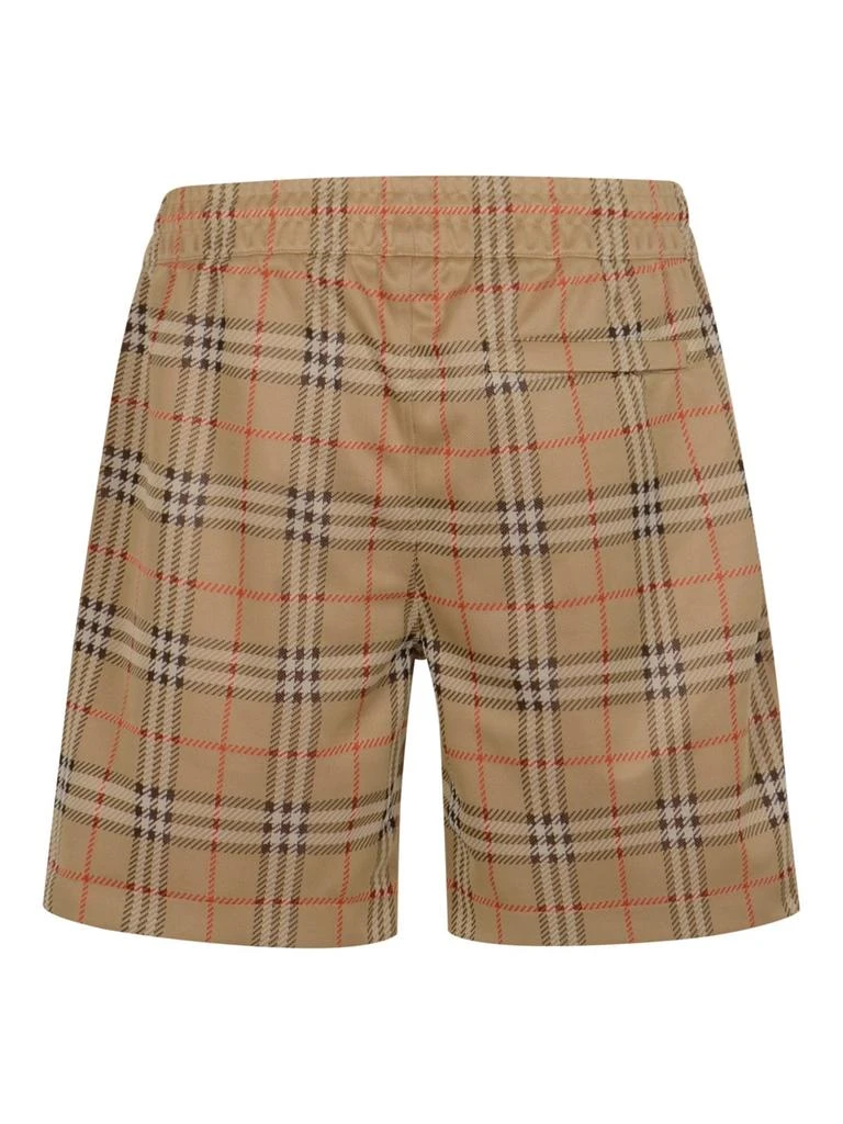 Burberry Burberry Checked Elasticated Waistband Jersey Shorts 2