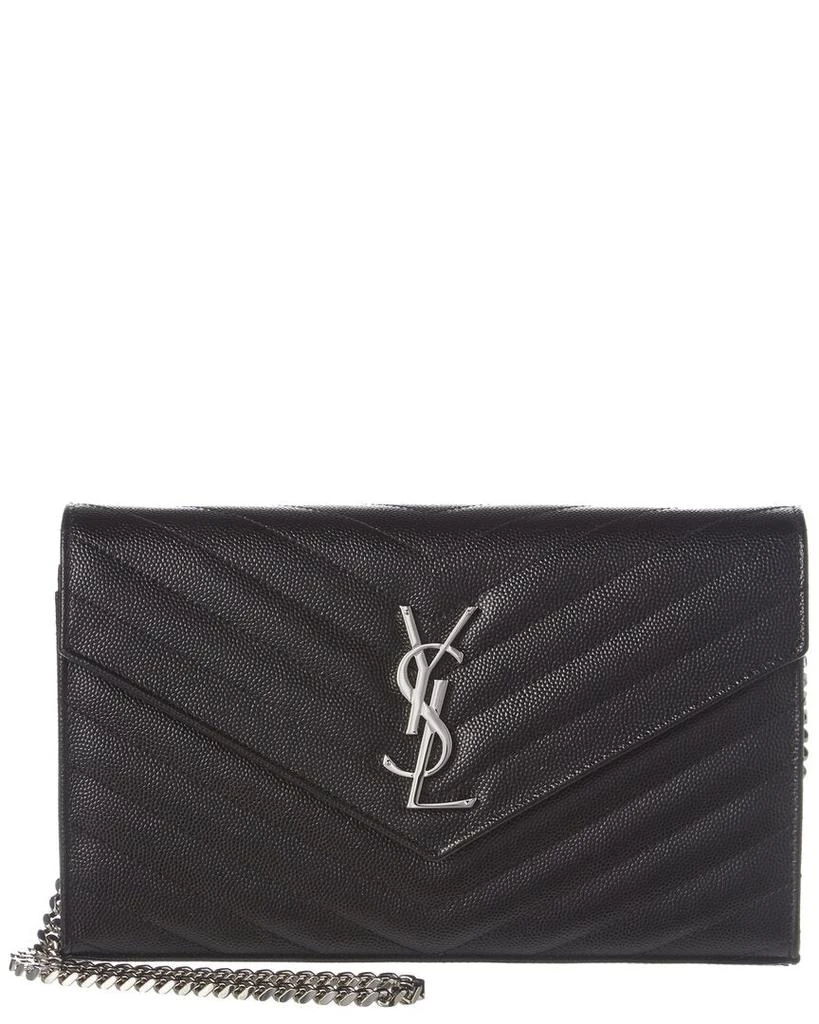 Yves Saint Laurent Monogram Medium Matelasse Leather Wallet On Chain 1