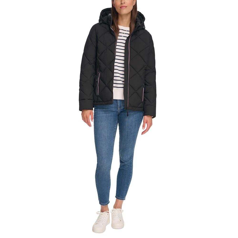 Tommy Hilfiger Women's Diamond Quilted Hooded Packable Puffer Coat, Created for Macy's 5
